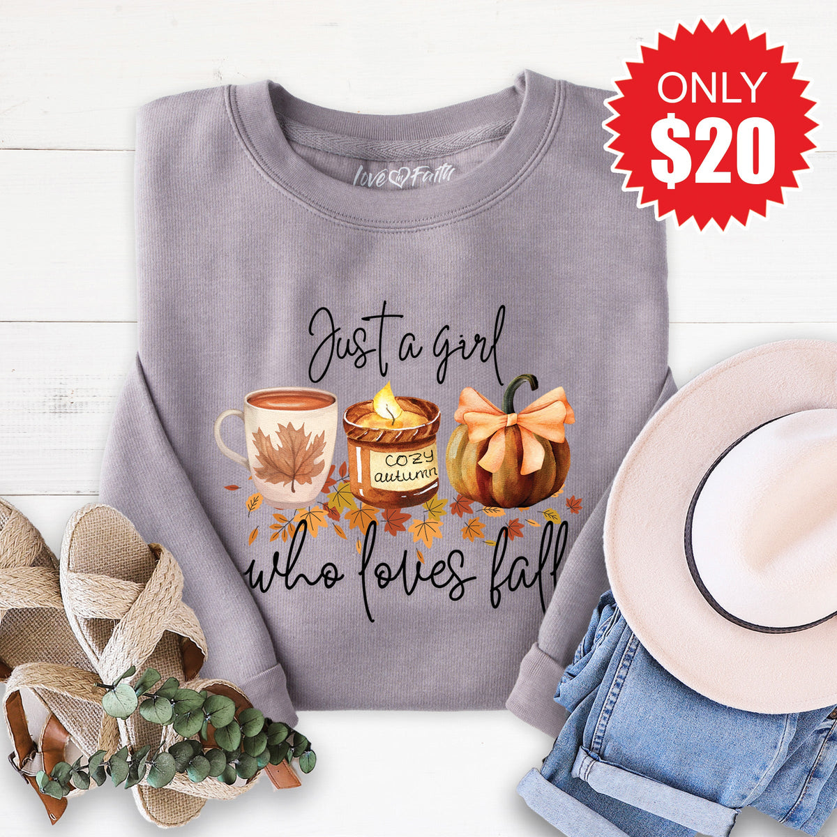 Just a Girl Sweatshirt - Heather Storm - 20 product image 1
