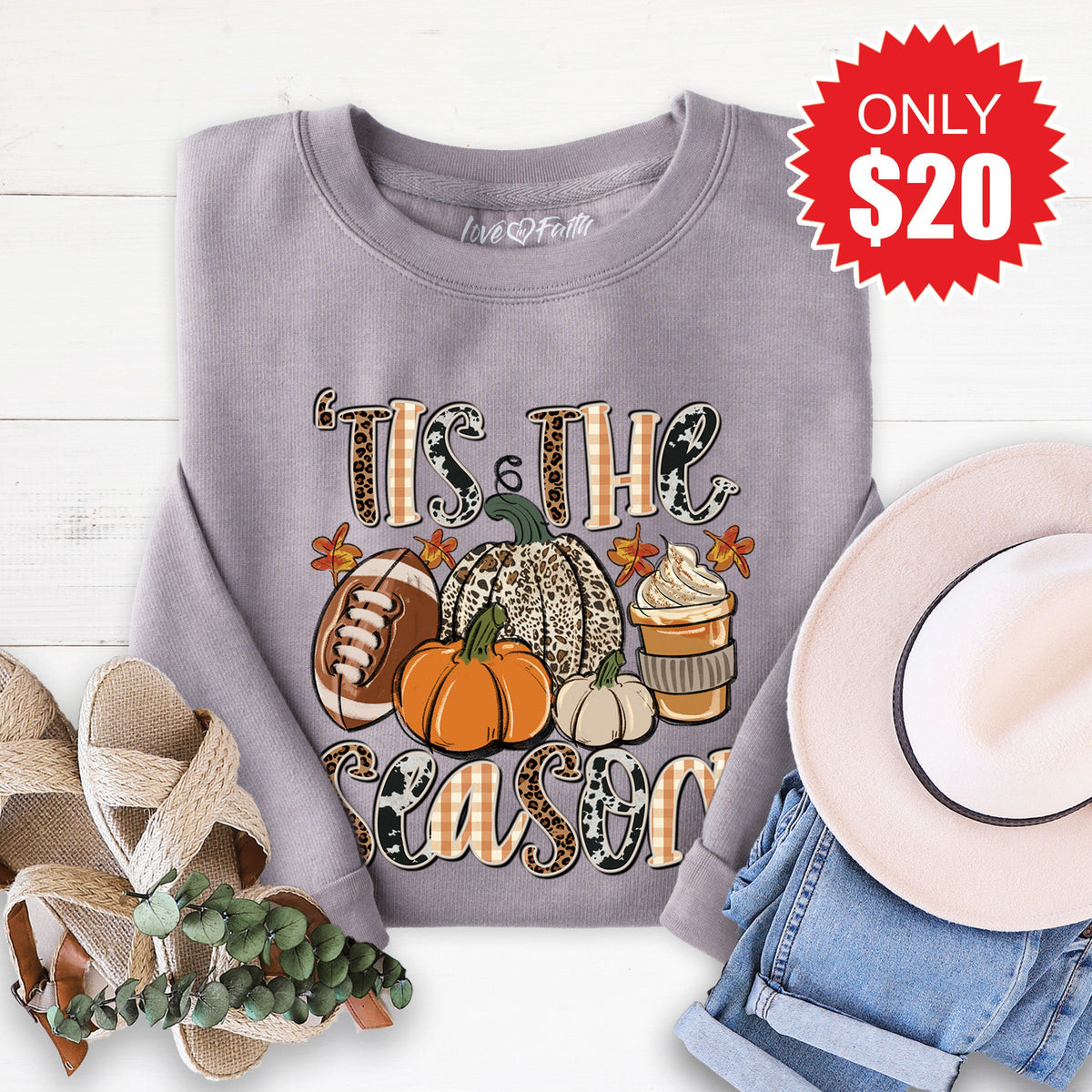 Tis The Season Sweatshirt - Heather Storm - 20 product image 1