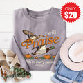 I Will Praise Him Sweatshirt - Heather Storm - 20 product image 1