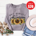 Not Perfect Just Forgiven Sweatshirt - Heather Storm - 20 product image 1