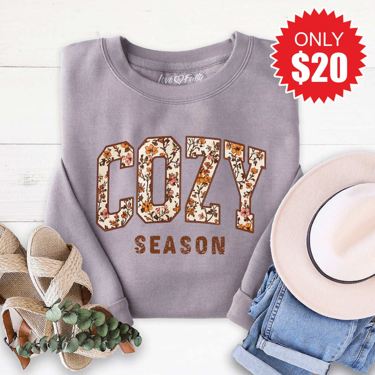 Cozy Season Sweatshirt - Heather Storm - 20 product image 1