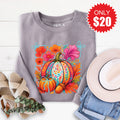 Pumpkins Sweatshirt - Heather Storm - 20 product image 1
