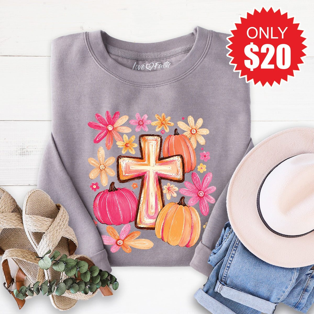 Cross Fall Sweatshirt - Heather Storm - 20 product image 1