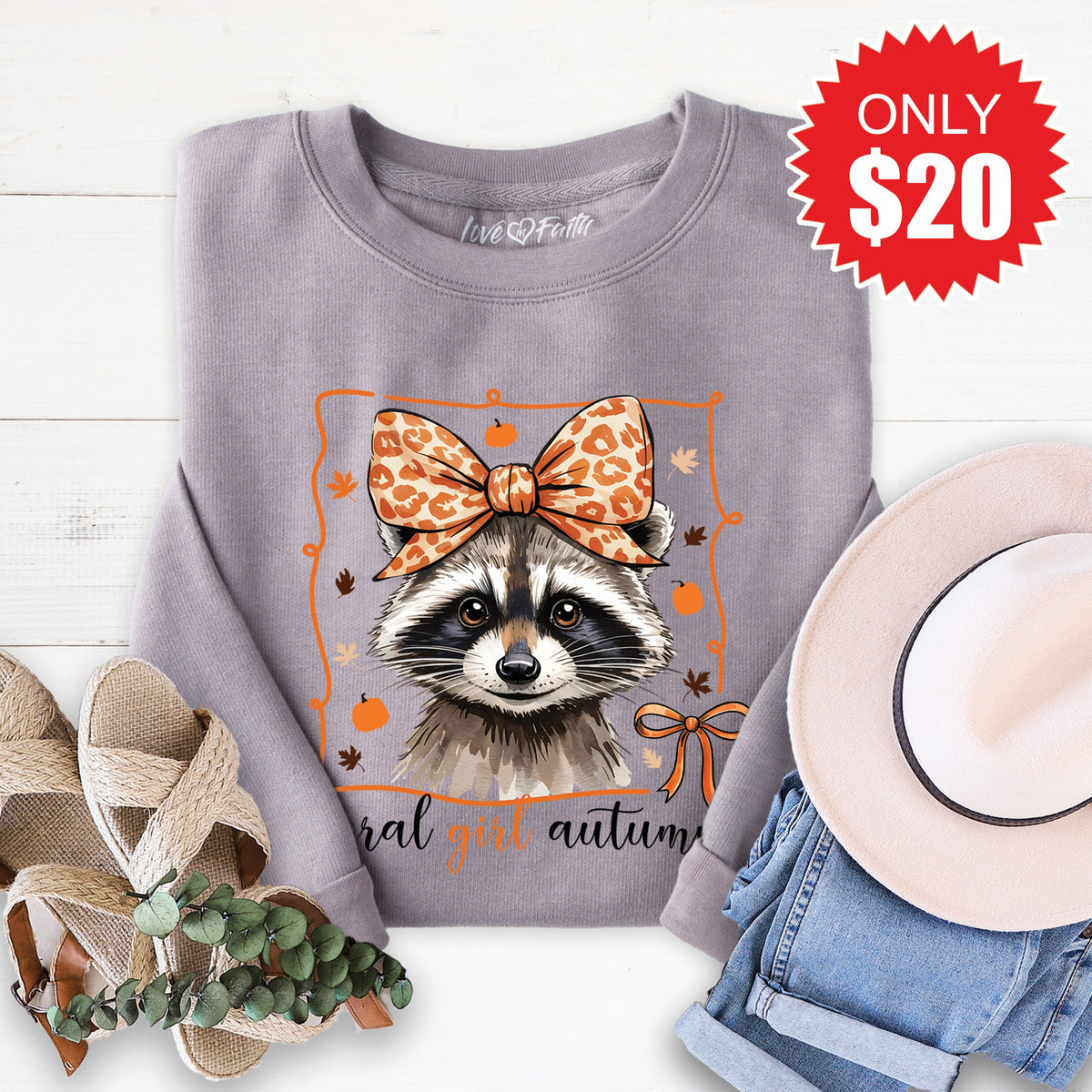 Feral Girl Autumn Sweatshirt - Heather Storm - 20 product image 1