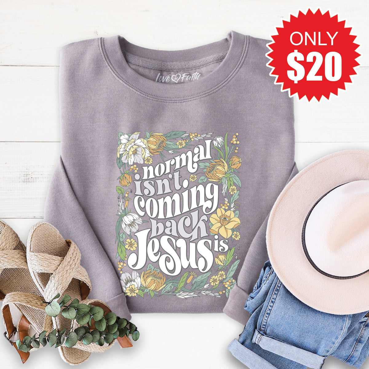 Normal Isn't Coming Back Sweatshirt - Heather Storm - 20 product image 1