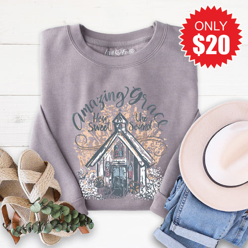 Amazing Grace Sweatshirt - Heather Storm - 20 product image 1