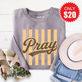 Pray Sweatshirt - Heather Storm - 20 product image 1