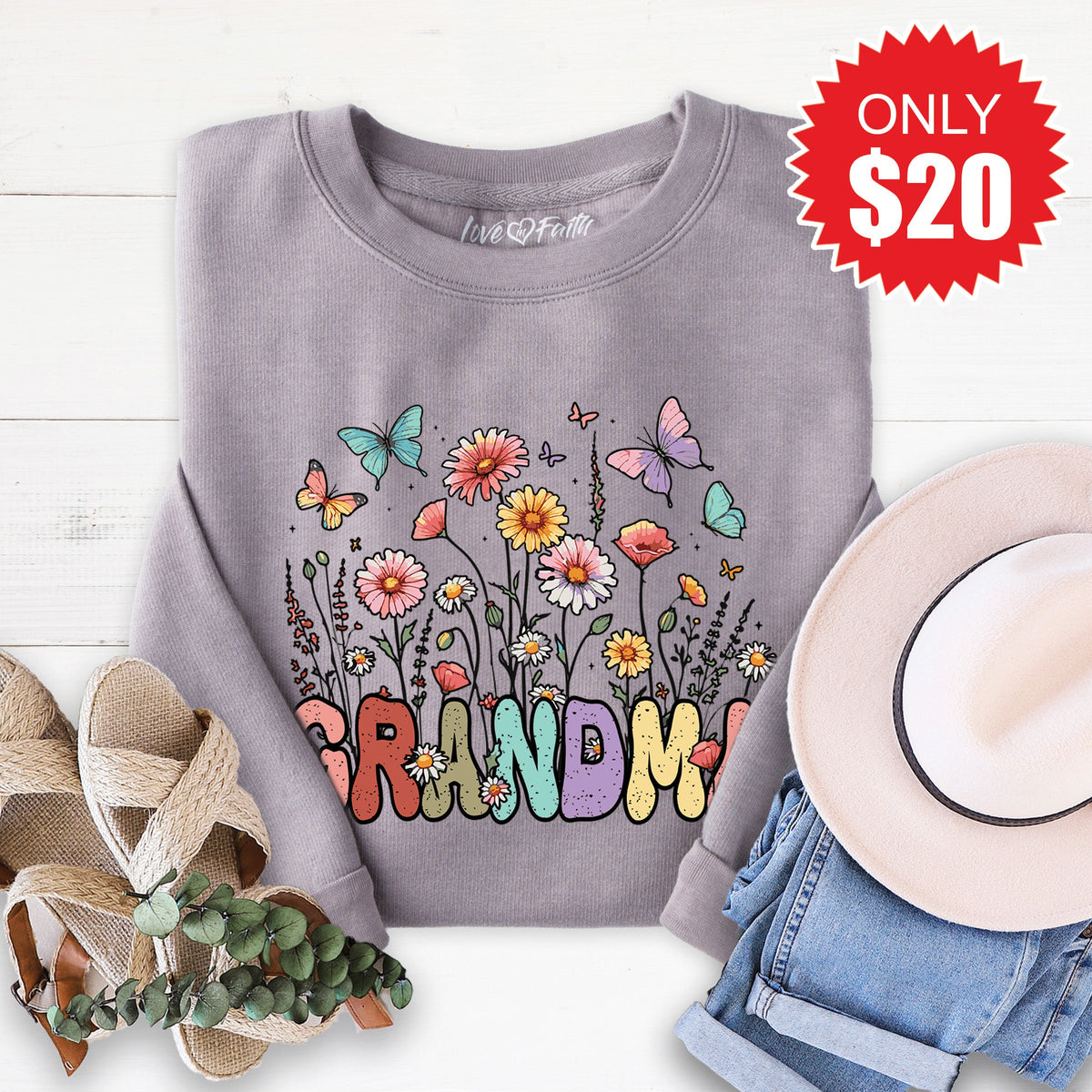 Grandma Sweatshirt - Heather Storm - 20 product image 1