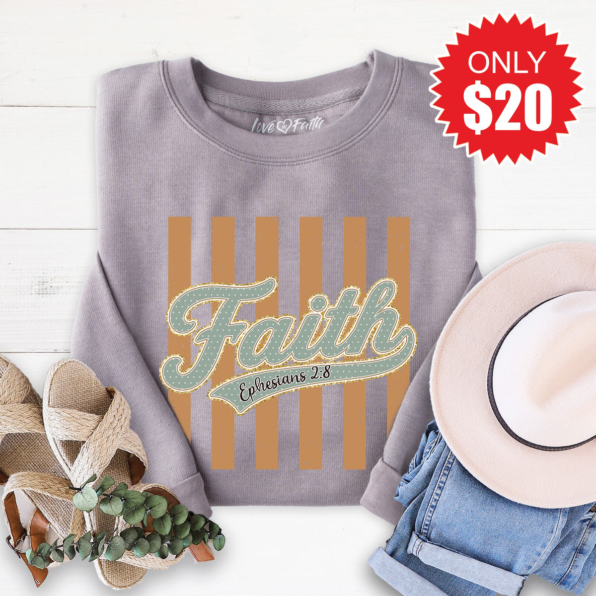 Faith Sweatshirt - Heather Storm - 20 product image 1