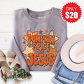 Pumpkin Spice and Jesus Sweatshirt - Heather Storm - 20 product image 1