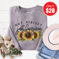 Not Perfect Just Forgiven Sweatshirt - Heather Storm - 20 product image 1