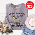 Under His Wings Sweatshirt - Heather Storm - 20 product image 1