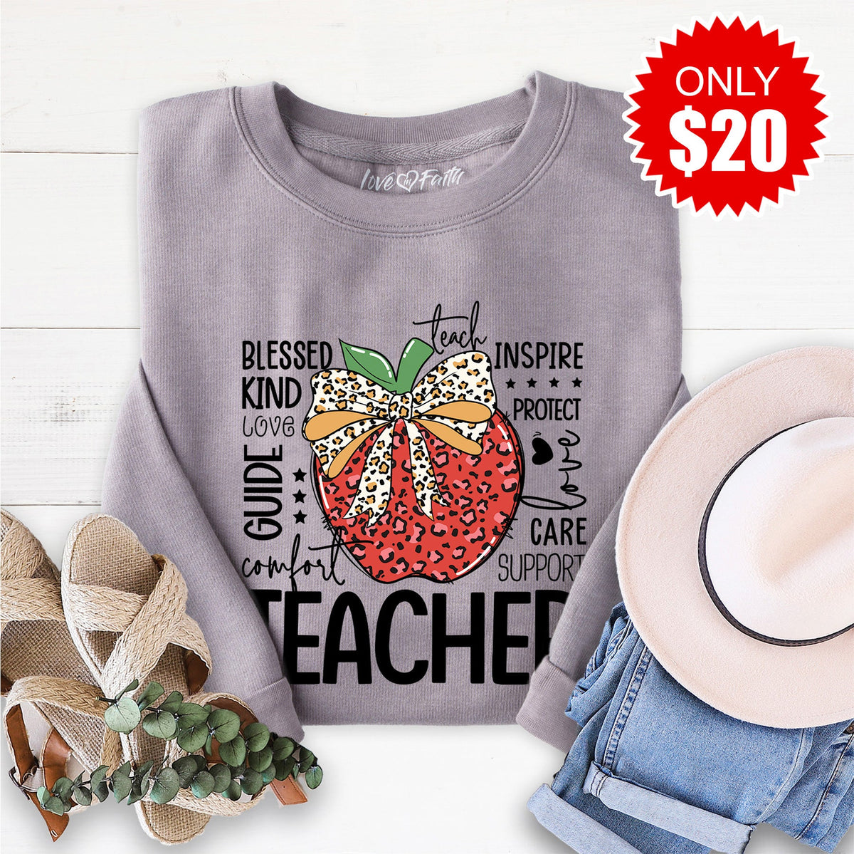 Teacher Sweatshirt - Heather Storm - 20 product image 1