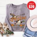 I Will Praise Him Sweatshirt - Heather Storm - 20 product image 1
