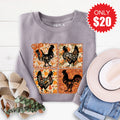 Chicken Patchwork Sweatshirt - Heather Storm - 20 product image 1