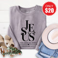 Jesus Sweatshirt - Heather Storm - 20 product image 1