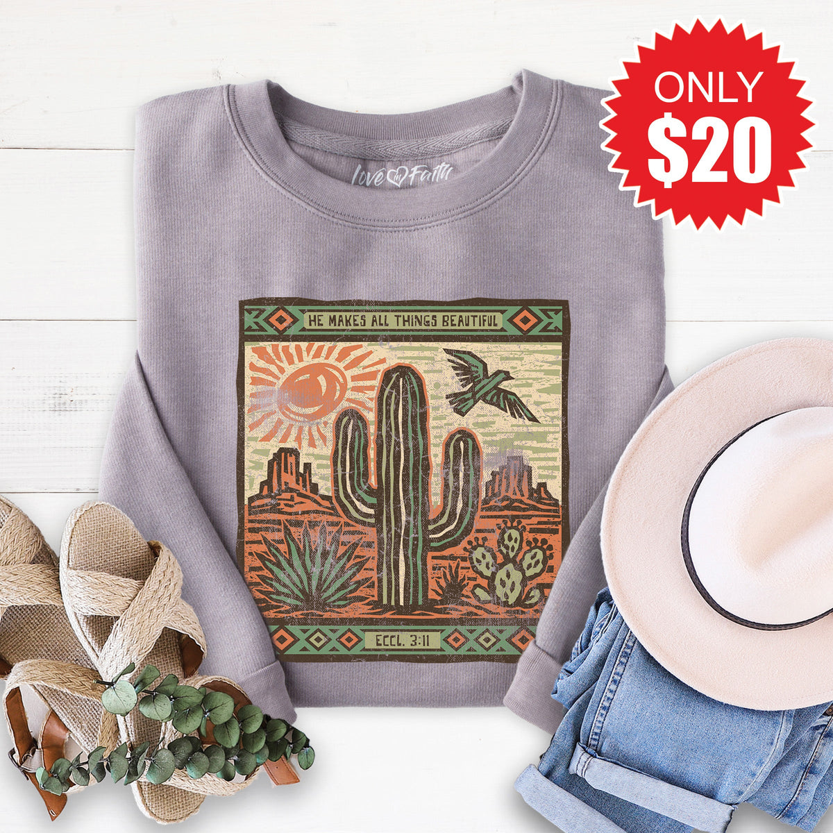 Beautiful Sweatshirt - Heather Storm - 20 product image 1