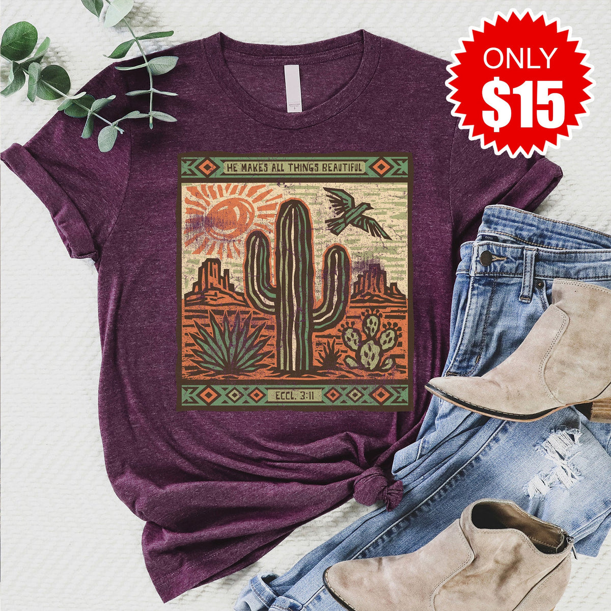 Beautiful Tee - Heather Sugar Plum - 15 product image 1