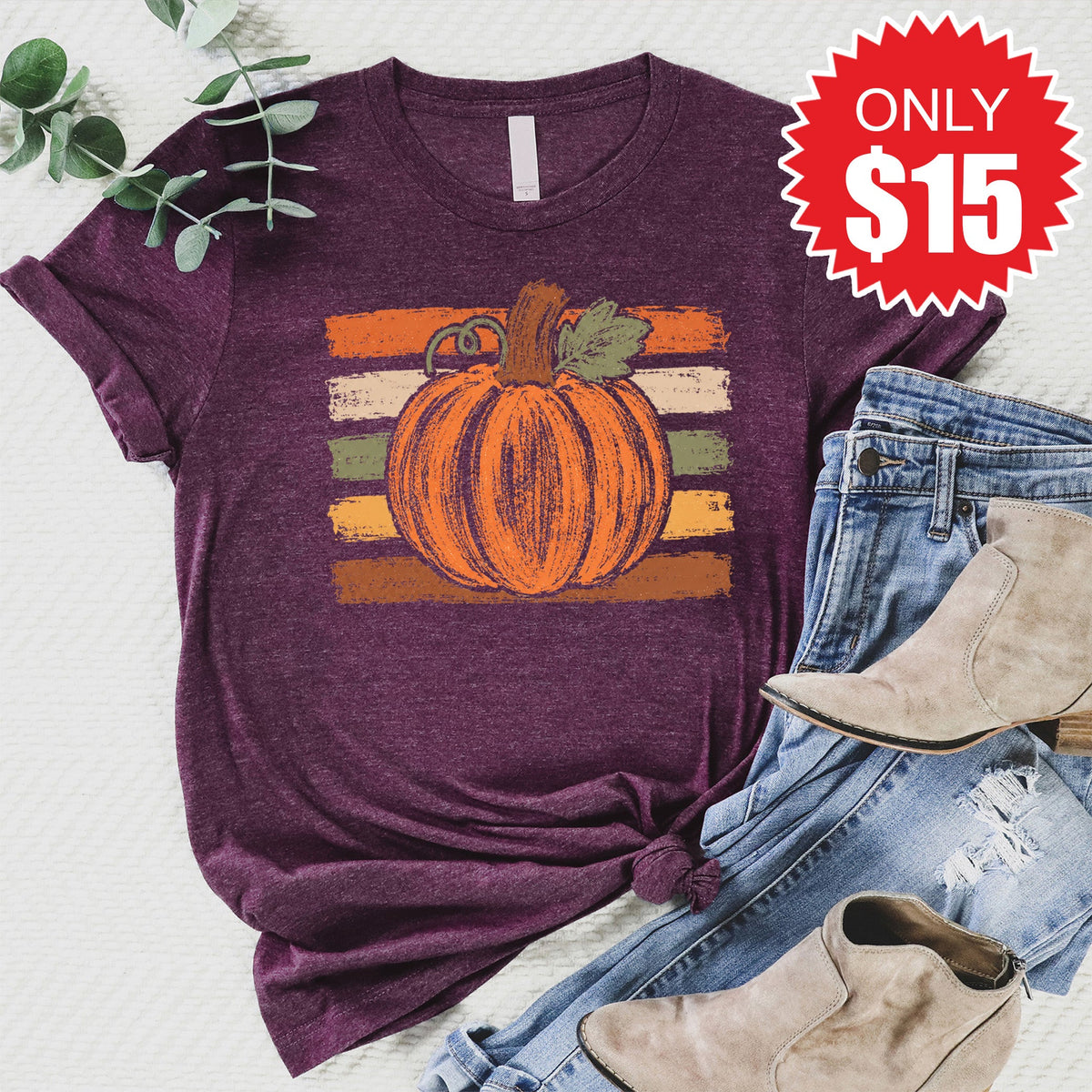 Pumpkin Tee - Heather Sugar Plum - 15 product image 1