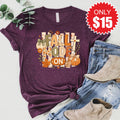 Fall Mode On Tee - Heather Sugar Plum - 15 product image 1