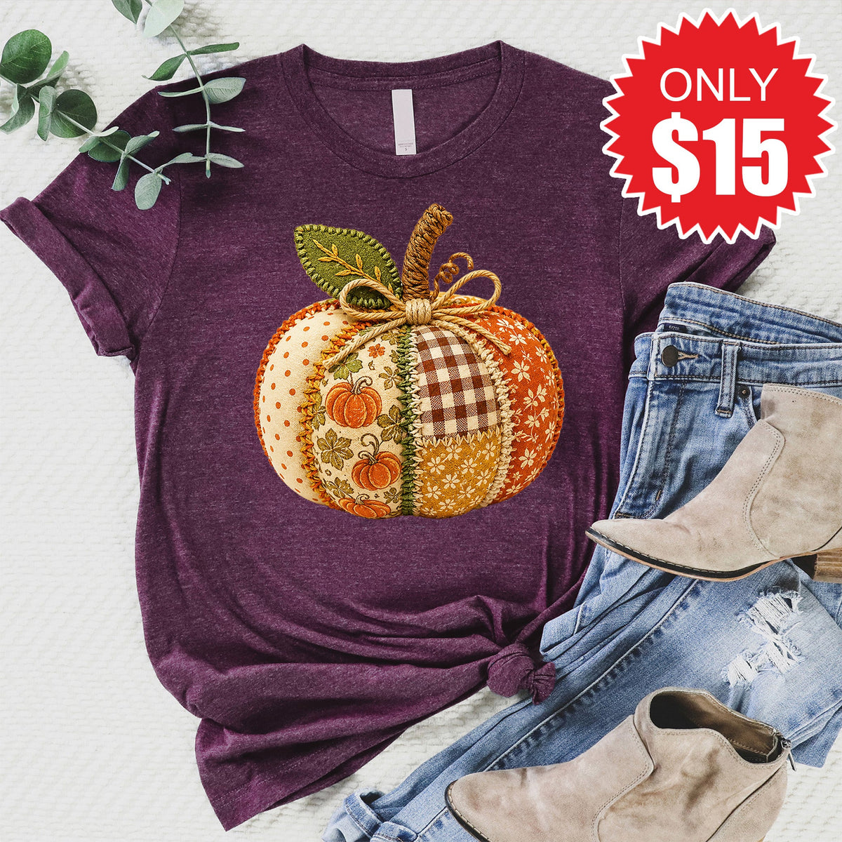 Pumpkin Tee - Heather Sugar Plum - 15 product image 1