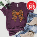Pumpkin Bow Tee - Heather Sugar Plum - 15 product image 1