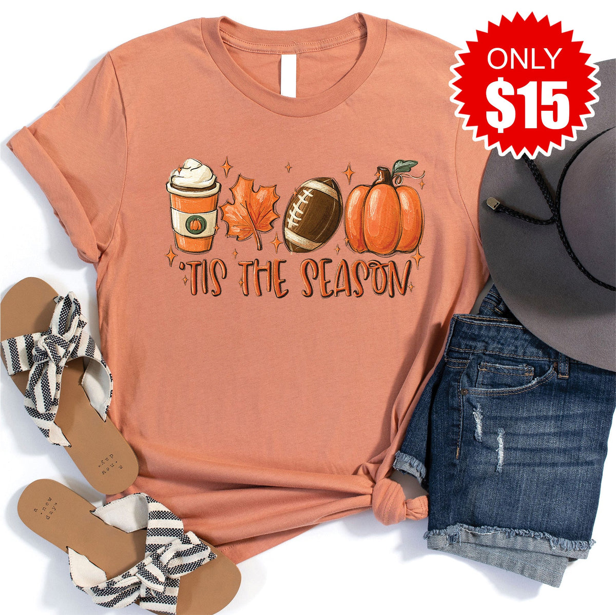 Tis The Season Tee - Heather Terracotta - 15 product image 1