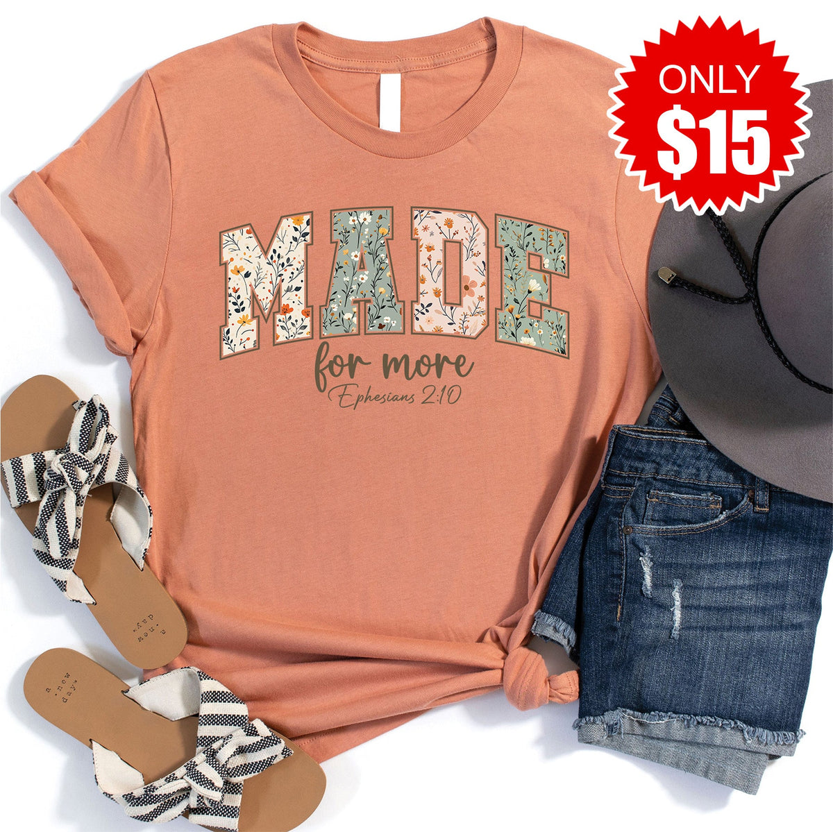 Made For More Tee - Heather Terracotta - 15 product image 1