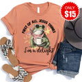 Jesus Thinks I'm a Delight Tee - Heather Terracotta - 15 product image 1
