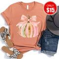Pink Pumpkin Tee - Heather Terracotta - 15 product image 1