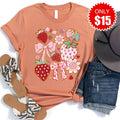 Strawberries Tee - Heather Terracotta - 15 product image 1