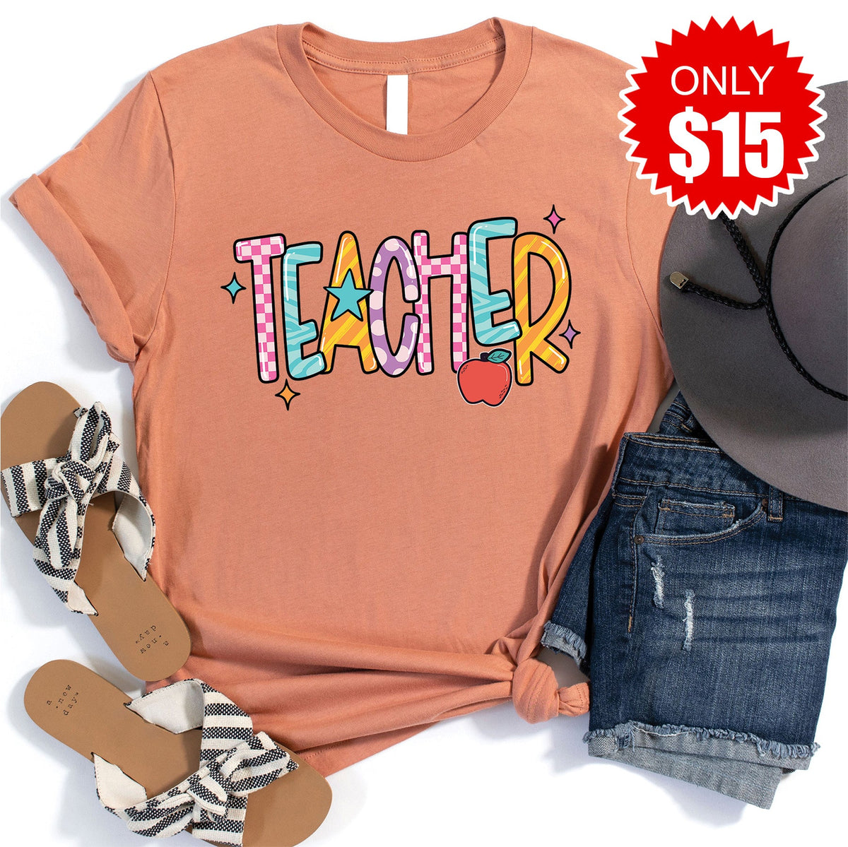 Teacher Tee - Heather Terracotta - 15 product image 1
