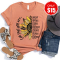 God Says Sunflower Tee - Heather Terracotta - 15 product image 1