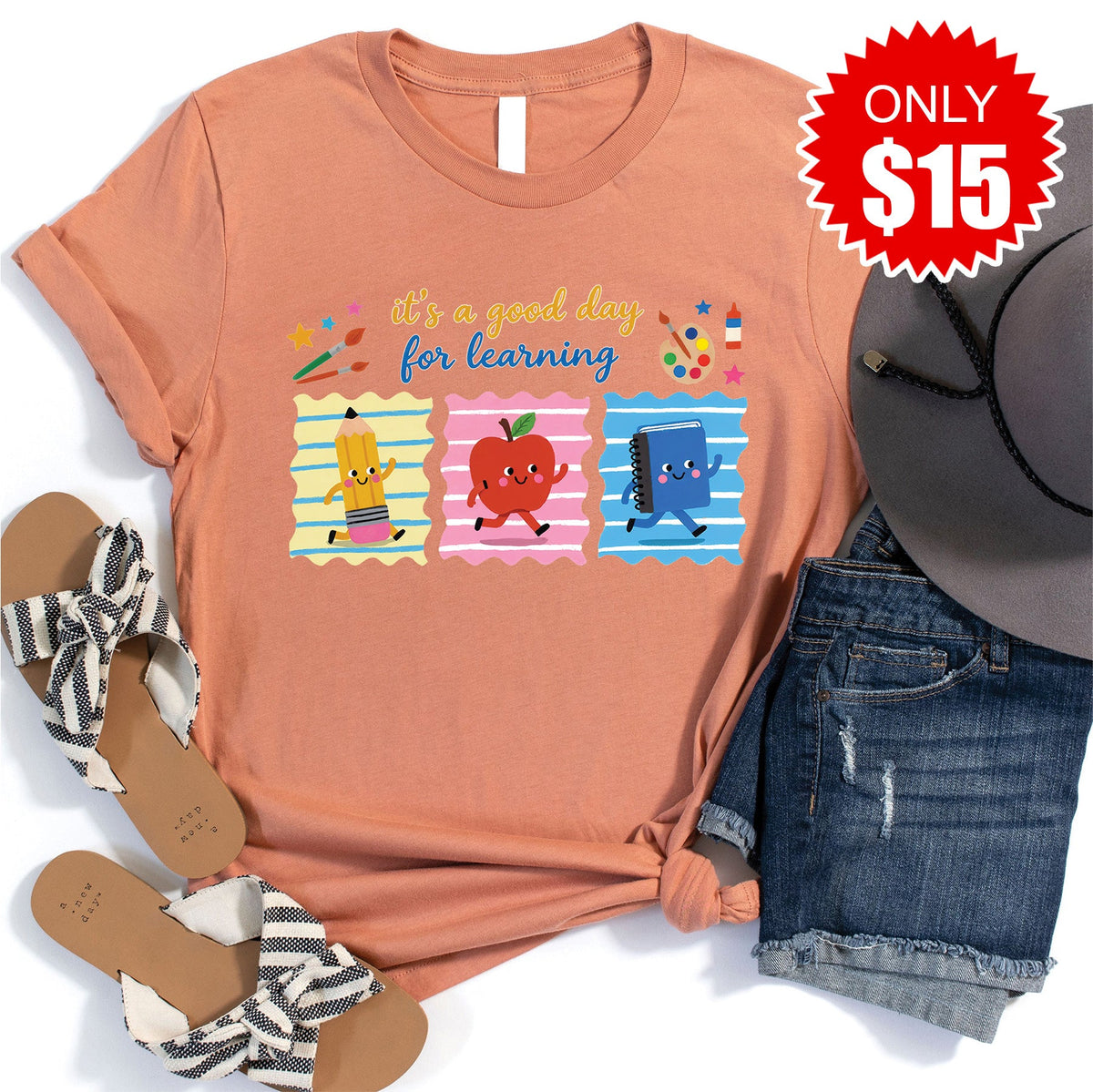 Good Day Tee - Heather Terracotta - 15 product image 1
