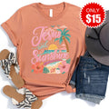Jesus and Sunshine Tee - Heather Terracotta - 15 product image 1
