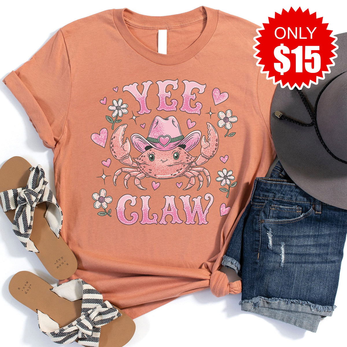 Yee Claw Tee - Heather Terracotta - 15 product image 1