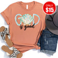 God is Good Tee - Heather Terracotta - 15 product image 1