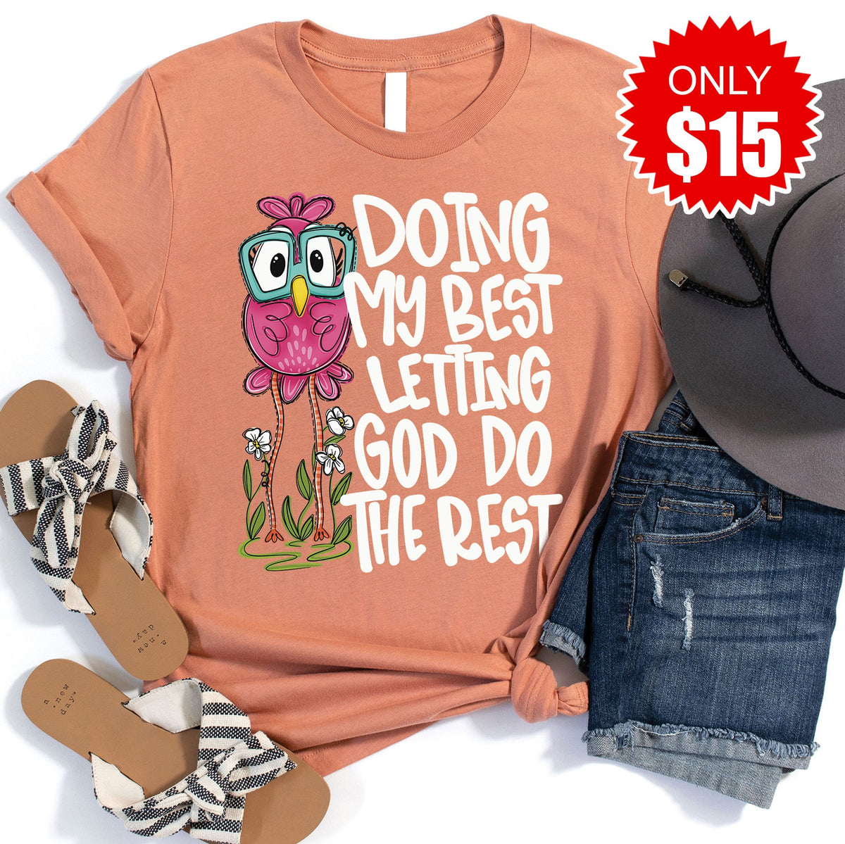 Doing My Best Tee - Heather Terracotta - 15 product image 1