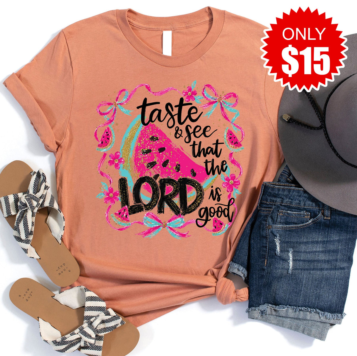 Taste and See Tee - Heather Terracotta - 15 product image 1