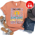 The Lord Is My Light Tee - Heather Terracotta - 15 product image 1