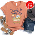Id Rather Be Thrifting Tee - Heather Terracotta - 15 product image 1
