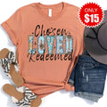 Chosen Loved Redeemed Tee - Heather Terracotta - 15 product image 1