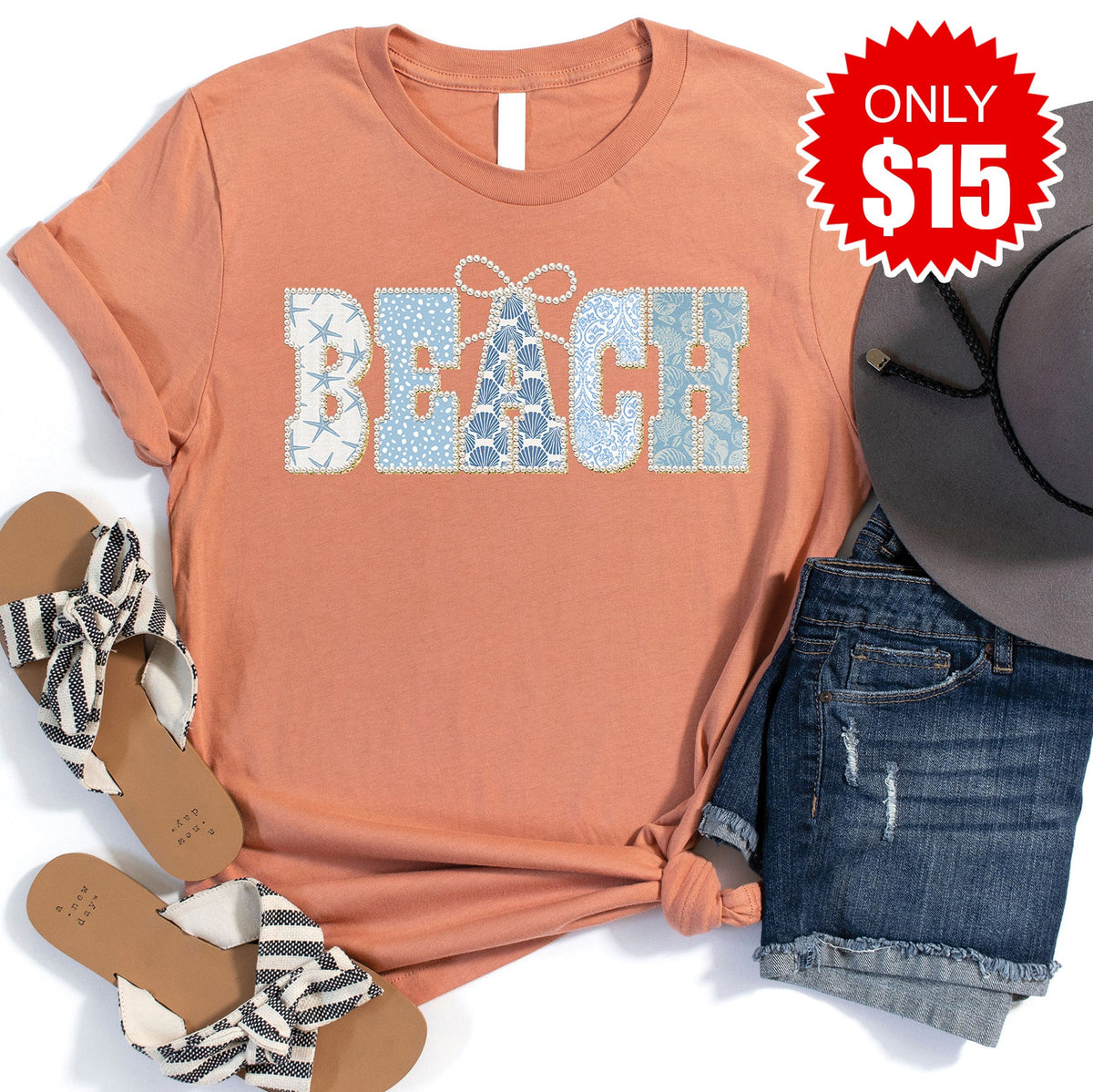 Beach Tee - Heather Terracotta - 15 product image 1