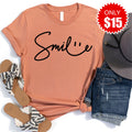 Smile Sign Tee - Heather Terracotta - 15 product image 1