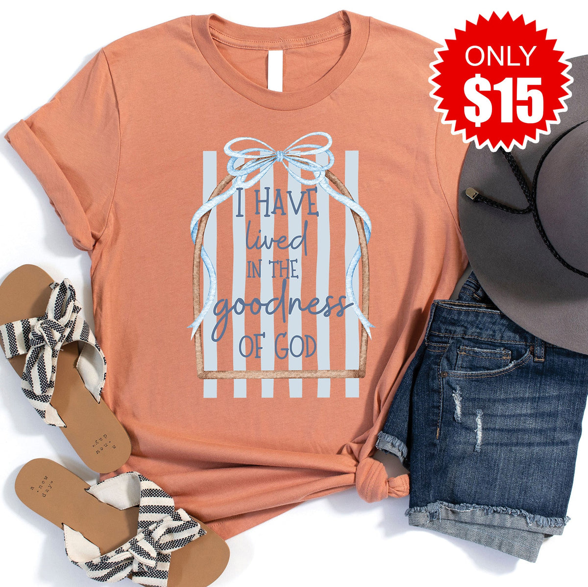 Goodness Of God Tee - Heather Terracotta - 15 product image 1