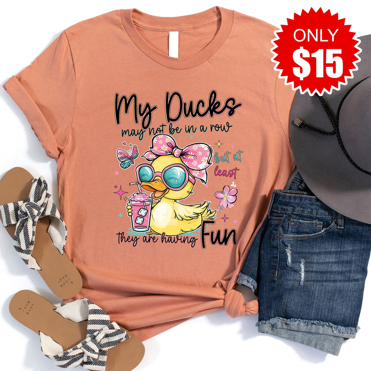 My Ducks Tee - Heather Terracotta - 15 product image 1