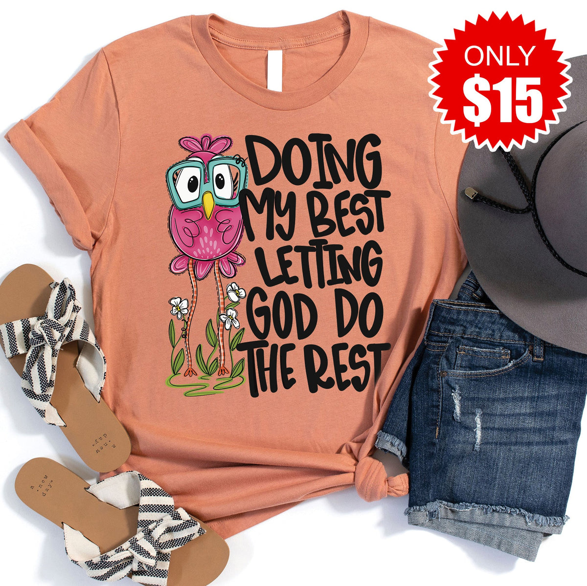 Doing My Best Tee - Heather Terracotta - 15 product image 1