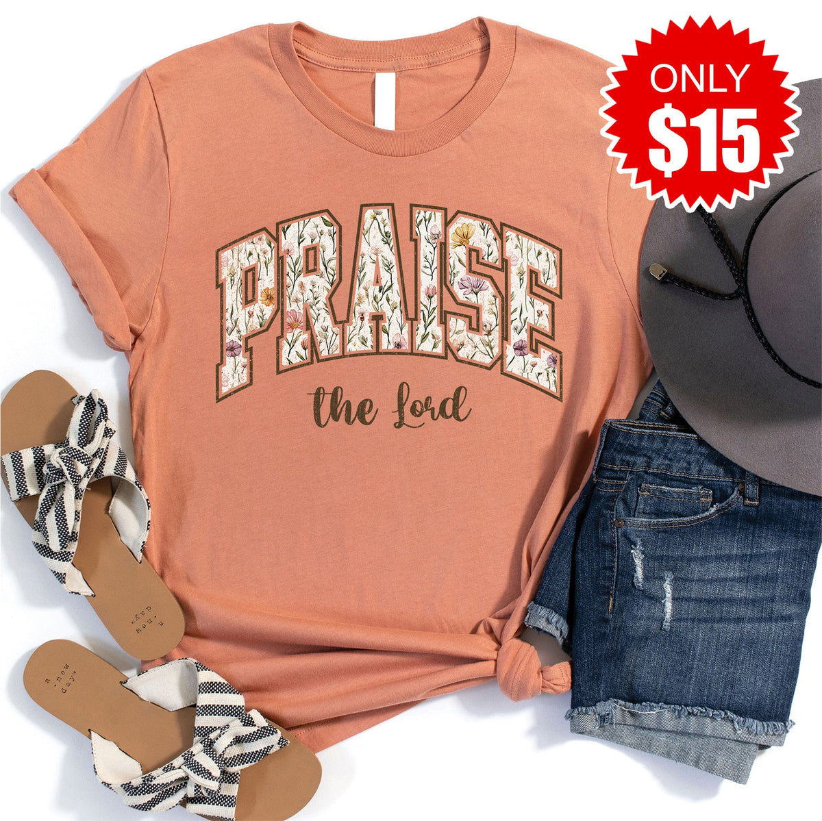 Praise Tee - Heather Terracotta - 15 product image 1