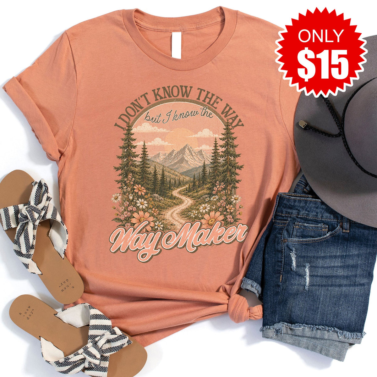 Way Maker Forest Tee - Heather Terracotta - 15 product image 1