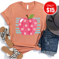 Teacher Apple Tee - Heather Terracotta - 15 product image 1